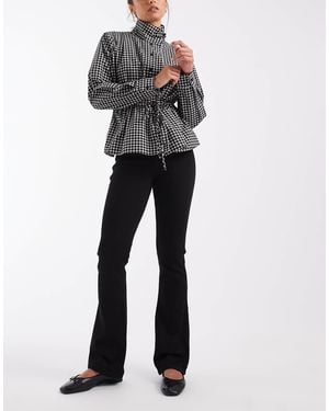 Hollister Jean bootcut avec couture apparente sur le devant - Gris