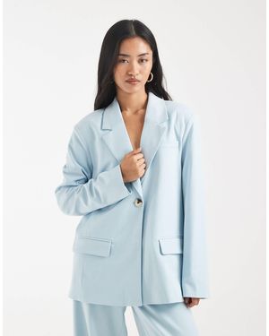 Object – eleganter oversize-blazer - Blau