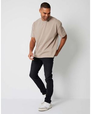 Threadbare 'Islington' Slim Fit Jeans With Stretch - Black