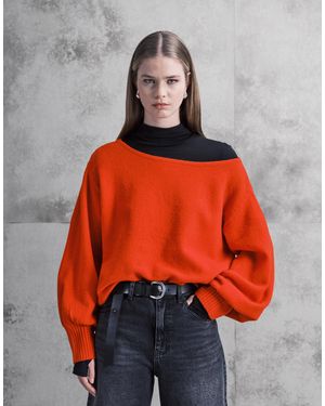 WeWoreWhat – superweicher wollpullover - Orange
