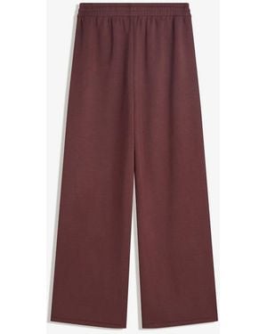 Bershka Wide-leg Trousers - Purple