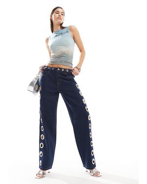 Basic Pleasure Mode – machina – boyfriend-jeans - Blau