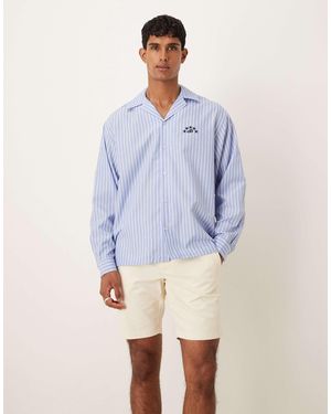 ASOS Short chino slim habillé - beige - Bleu