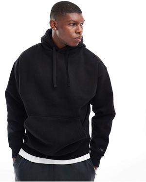 Pull&Bear Basic Hoodie - Black