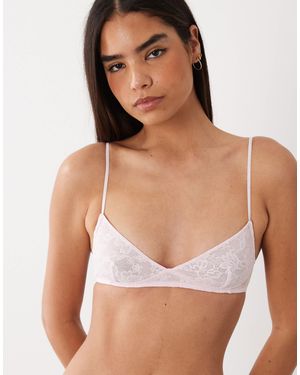Cotton On Lace Bralette - Brown