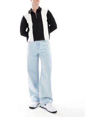 Another Influence Wide Leg Denim Jeans - Blue