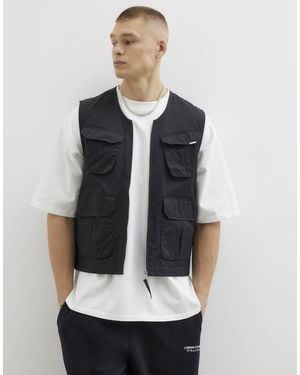 River Island Multi Utility Pockets Gilet - Black