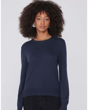 Tezenis Long Sleeve Round-Neck Heavy Jumper - Blue