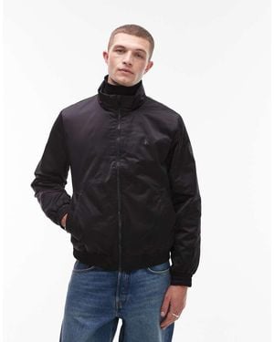 Calvin Klein Long Sleeve Padded Harrington Jacket - Black