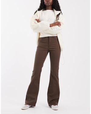 Noisy May Sallie Jeans A Zampa A Vita Alta - Neutro