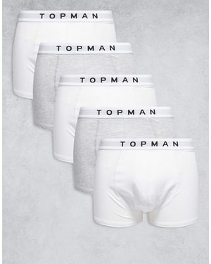 TOPMAN 5 Pack Trunk - Grey