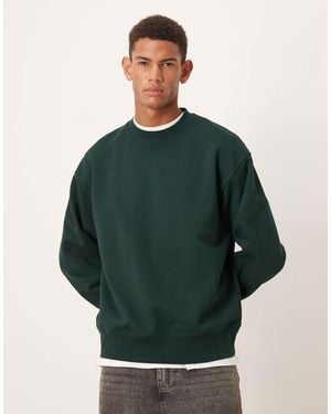 ARKET Sweat décontracté en tissu éponge - Vert