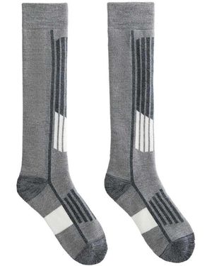 Oysho Primaloft® Yarn Woolmark® Wool Blend Long Ski Socks - Grey