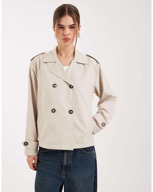 ONLY Gabardina Corta Beis De -Neutro