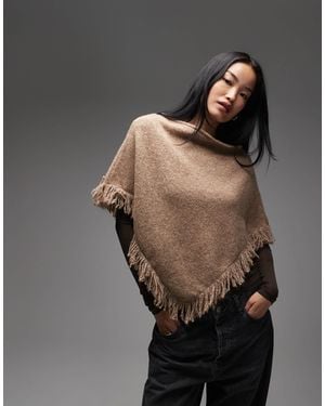 ASOS – strick-poncho - Schwarz