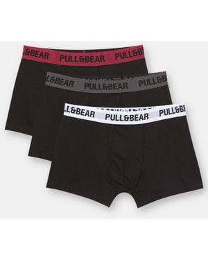 Pull&Bear – 3er-pack boxershorts - Mehrfarbig