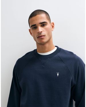 AllSaints Harlow sweatshirt mit kleinem logo - Blau