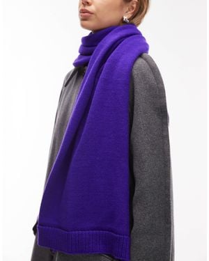 ASOS – flauschiger strickschal - Lila