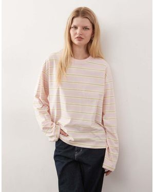 Monki Long Sleeve Top - Natural
