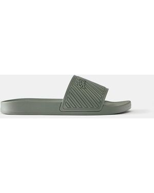 Pull&Bear Stwd Rubberised Sandals - Green
