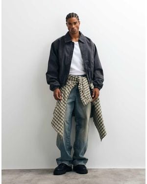 Weekday Canvas Bomber Jacket - Blue