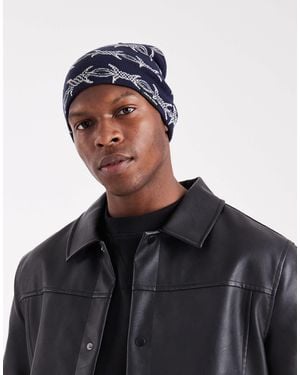 Santa Cruz – gerippte strickmütze - Schwarz