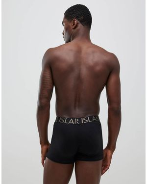 River Island Metallic Pack Of 5 Trunks - Brown