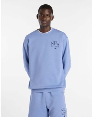 New Balance Reimagined Fleece Crew - Blue