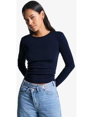 Bershka Long Sleeve Top - Blue