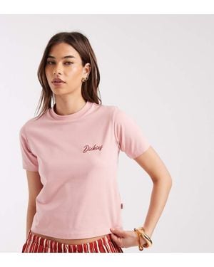 Dickies North Madison Logo Baby Tee - Pink