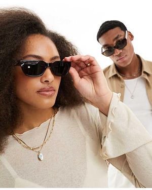 A.Kjærbede Bror Rectangle Sunglasses - Brown