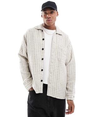 Jack & Jones Textured Overshirt - White