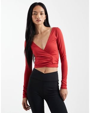 Cotton On Ultra Soft Plunge Top - Red