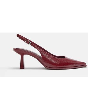 Pull&Bear Schoenen Van Vinyl Met Hoge Hak - Roze