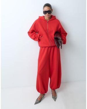ASOS Cuffed Hem Balloon Co-ord jogger - Red
