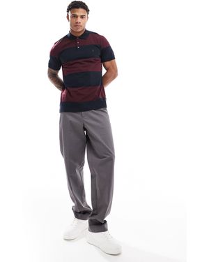 French Connection French Connection Striped Polo Shirt - Blue