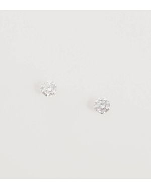 Kingsley Ryan 5mm Gemset Round Stud Earrings - Natural