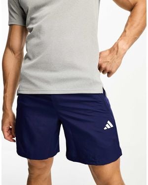 adidas Originals Adidas Training Essential 5 Inch Woven Shorts - Blue