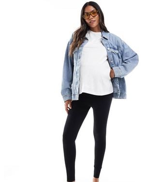 Commando Maternity Legging - Blue