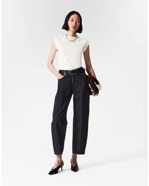 & Other Stories Slim Barrel Leg Jeans - White