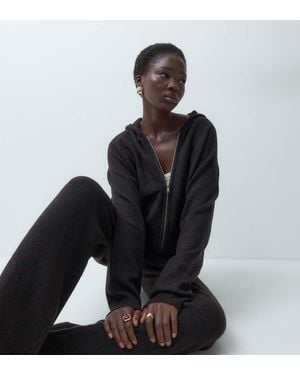 Vero Moda Co-Ord Set Met Gebreide Hoodie Met Ritssluiting Aan De Voorkant - Zwart