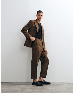 ASOS Carrot Fit Suit Trousers - White