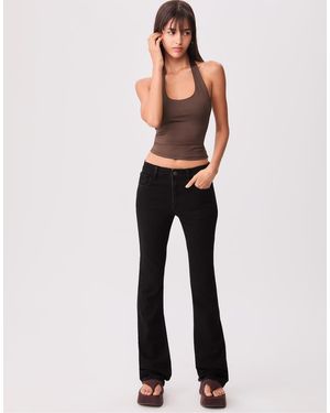 Stradivarius Bootcut Jeans - Black