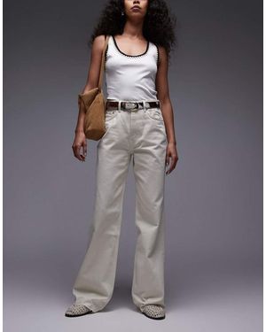 & Other Stories High Waist Wide Leg Jeans - Grey
