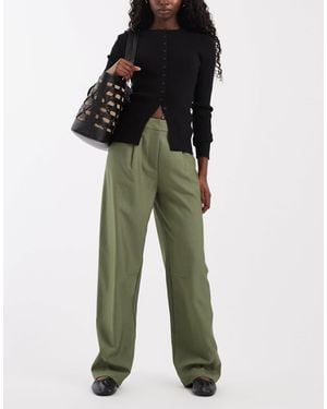 ASOS Tailored Arch Barrel Pants - Green