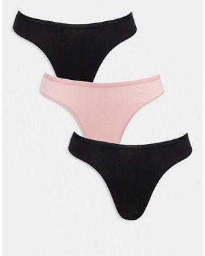 Weekday Pack De 3 Braguitas De Inez De - Negro