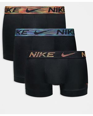 Nike Essential Microfibre 3 Pack Trunk - Black