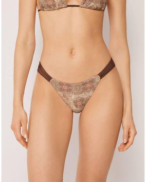 Calzedonia Brazilian Bikini Bottoms Boho - Natural