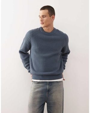 Collusion Knitted Sweat - Blue