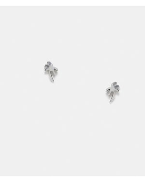 Kingsley Ryan Palm Tree Stud Earrings - Metallic